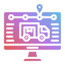 Free Tracking Delivery Logistics Icon
