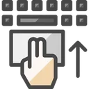 Free Trackpad Scroll Up Symbol