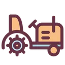 Free Farming Vehicle Agriculture Icon