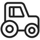 Free Tractor Vehicle Agriculture Icon
