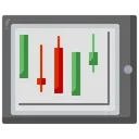 Free Trading In Tablet Online Trading Candlestick Icon