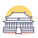 Free Traditionelles gebäude chinas  Symbol