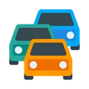 Free Car Congestion Jam Icon