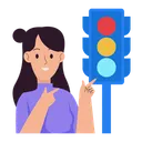 Free Traffic Light Signal Road Icon