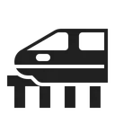 Free Train High Contrast Icon