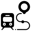 Free Train Location  Icon