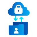 Free Transfer Data Cloud Folder Icon