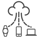 Free Transfert de données dans le cloud  Icône