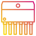Free Semiconductor Transistor Chip Icon