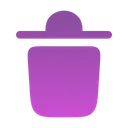 Free Trash Bin Minimalistic Trash Bin Delete Icon