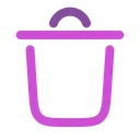 Free Trash Bin Minimalistic Icon