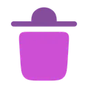 Free Trash Bin Minimalistic Trash Bin Delete Icon
