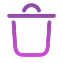 Free Trash Bin Minimalistic Icon
