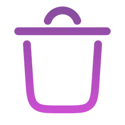 Free Trash bin minimalistic  Icon