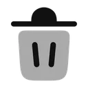 Free Trash Bin Minimalistic Icon