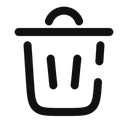 Free Trash Bin Minimalistic Icon