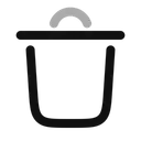 Free Trash Bin Minimalistic Trash Bin Delete Icon