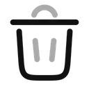 Free Trash Bin Minimalistic Trash Bin Delete Icon