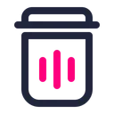 Free Trash Bin Delete Icon