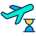 Free Delayed Flight Departure Time Flight Status Icon