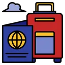 Free Passport Suitcase Holiday Icon
