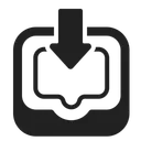Free Tray High Contrast Icon
