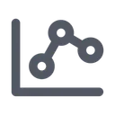 Free Trenddiagramm Liniendiagramm Analysediagramm Symbol