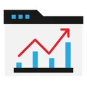 Free Growth Analytics Trend Icon