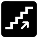 Free Treppe Nach Oben Symbol