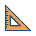 Free Triangle Measure Scale Icon