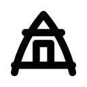 Free Triangle House Triangle Lodge Icon