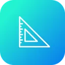 Free Triangle Measure Scale Icon