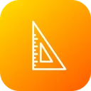 Free Triangle Measure Scale Icon