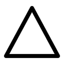 Free Triangle Outline Multipurpose Outline Icon
