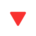 Free Triangle Pointed Down Icon