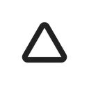 Free Triangle High Contrast Icon