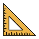 Free Triangular Ruler Ruler Scale Icon