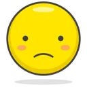 Free Triste Visage Smiley Icône