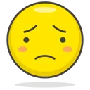 Free Triste Visage Smiley Icône