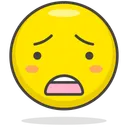 Free Triste Inquiet Visage Icône