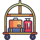 Free Trolley-Gepäck  Symbol