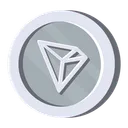 Free Plata Tron Criptomoneda Cripto Icono