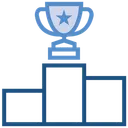 Free Data Analytics Trophy Winning Icon