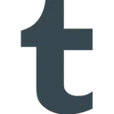 Free Tumblr Social Media Logo Icon
