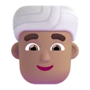Free Usando Turbante Color Icono