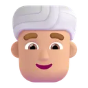 Free Usando Turbante Color Icono