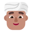 Free Usando Turbante Plano Icono