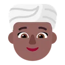 Free Usando Turbante Plano Icono