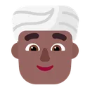 Free Usando Turbante Plano Icono