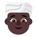 Free Usando Turbante Plano Icono